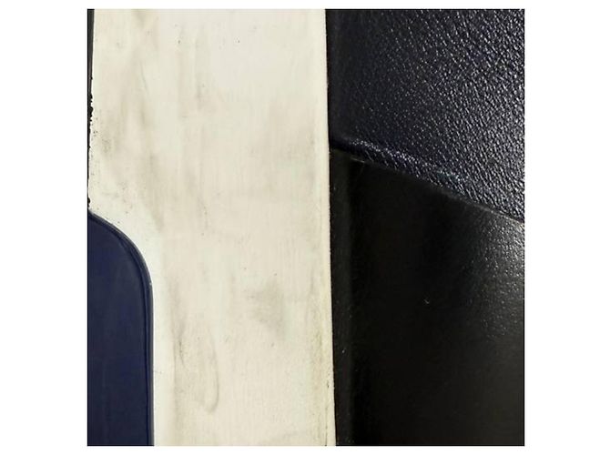Sneakers con lacci Hermès Trail in pelle blu navy - vista 8