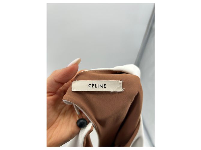 Tuta Céline Bianca in Poliestere Bianco - vista 3