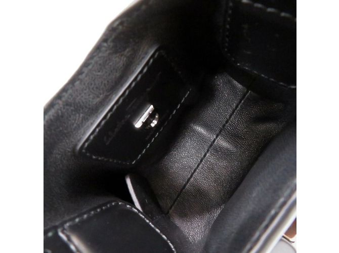 Borsa Gancini Trifoglio di Salvatore Ferragamo Nero - vista 7
