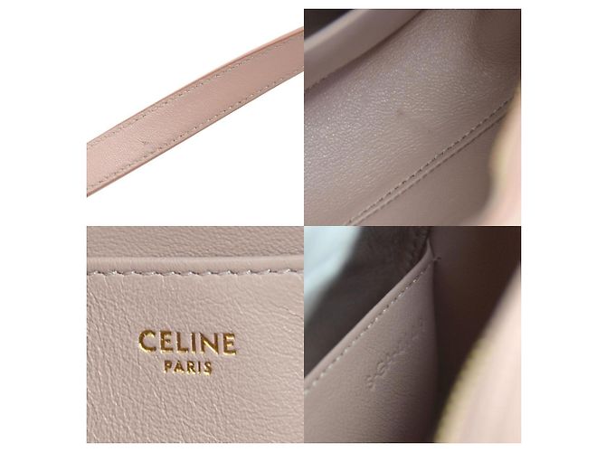 Céline Borsa a spalla in pelle rosa Celine - vista 5