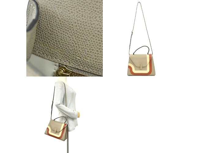 Borsa a spalla in pelle Iside Medium di Valextra Grigio - vista 5