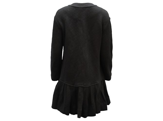 Diane Von Furstenberg Abrigo de lana negro DvF Balencia estilo flapper - vista 3