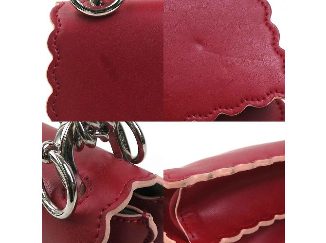 Borsa a Spalla Mini Canai di Fendi Rosso - vista 4