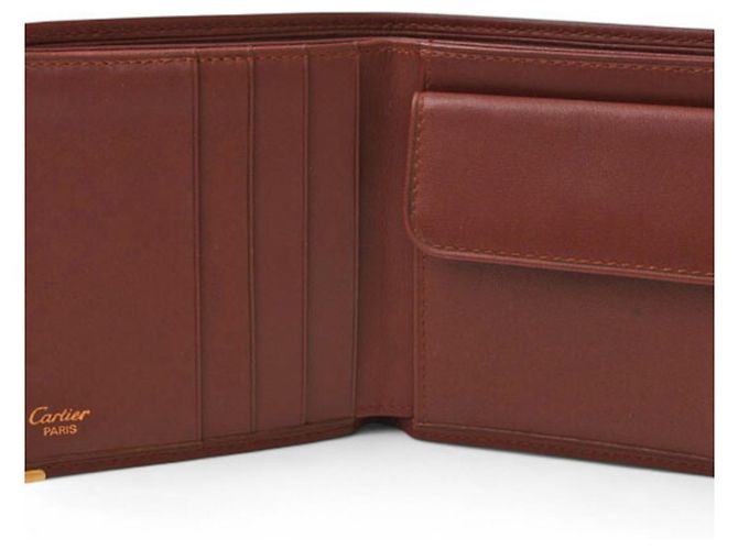 Portafoglio bifold Must de Cartier per uomo Bordò - vista 10