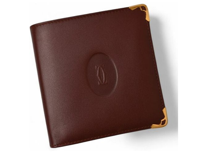 Portafoglio Bifold Must de Cartier per Uomo Bordò - vista 3