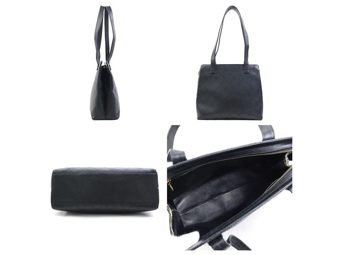 Timeless Borsa a spalla in pelle di vitello grana nera Chanel Nero - vista 2