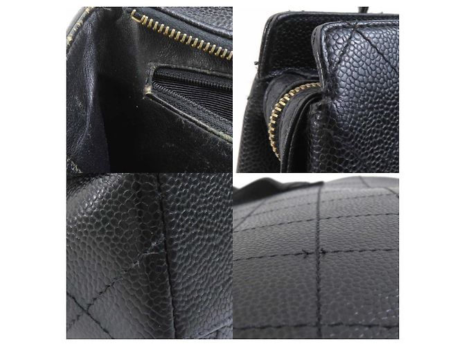 Timeless Borsa a spalla in pelle di vitello grana nera Chanel Nero - vista 4