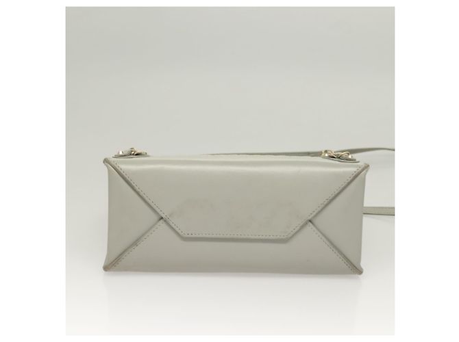 BALENCIAGA Hand Bag Leather 2way Gray Gold Auth bs28318 - view 5
