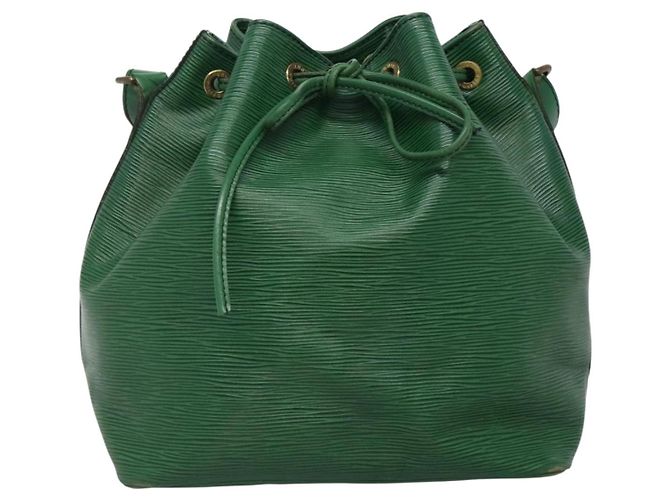 Noe LOUIS VUITTON Epi Petit Noé Borsa a Spalla Verde M44104 LV Auth yk19009 - vista 13