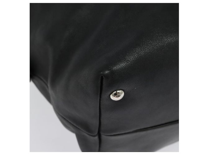 Borsa a mano Salvatore Ferragamo in pelle nera argento Auth sw1115 Nero - vista 17