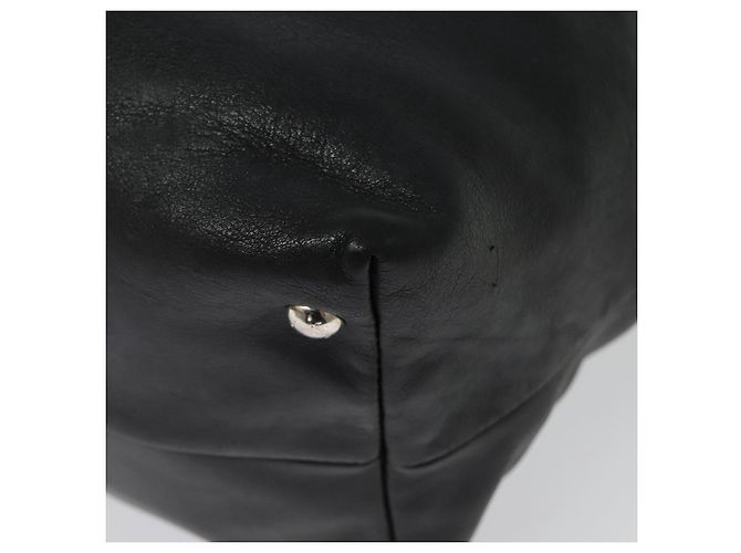 Borsa a mano Salvatore Ferragamo in pelle nera argento Auth sw1115 Nero - vista 18