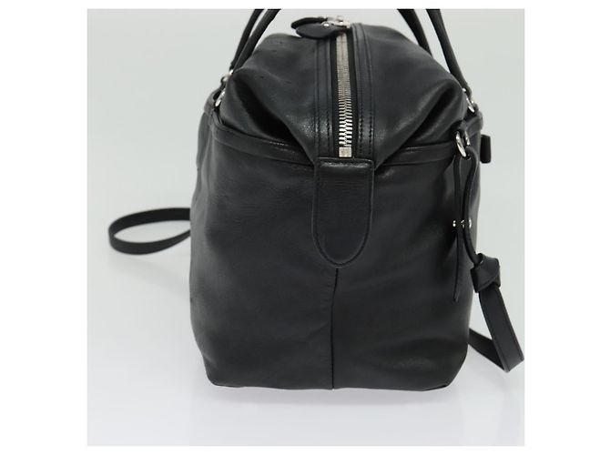 Borsa a mano Salvatore Ferragamo in pelle nera argento Auth sw1115 Nero - vista 3