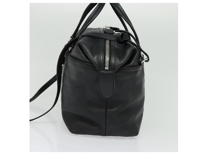 Borsa a mano Salvatore Ferragamo in pelle nera argento Auth sw1115 Nero - vista 4