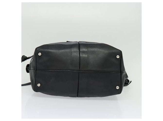 Borsa a mano Salvatore Ferragamo in pelle nera argento Auth sw1115 Nero - vista 5