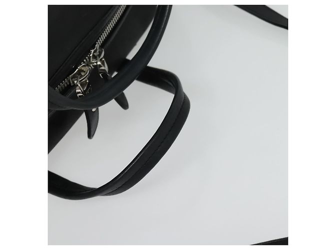 Borsa a mano Salvatore Ferragamo in pelle nera argento Auth sw1115 Nero - vista 7