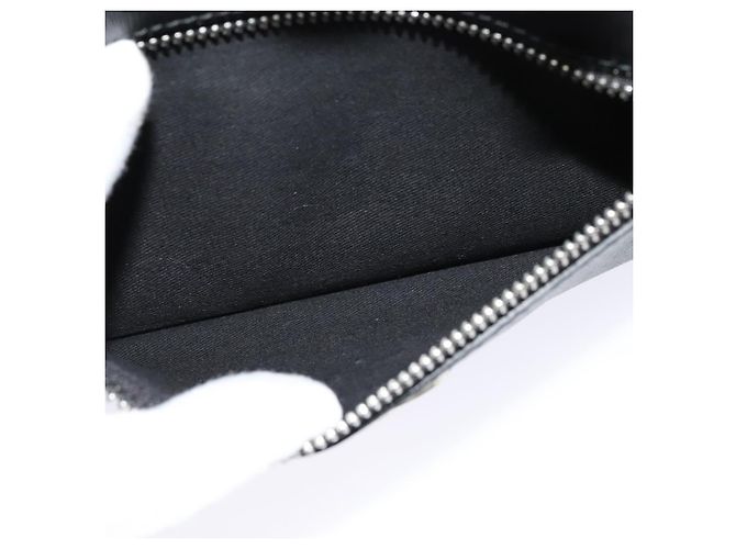 Borsa a mano in pelle nera e argento VERSACE Auth am8883 Nero - vista 22