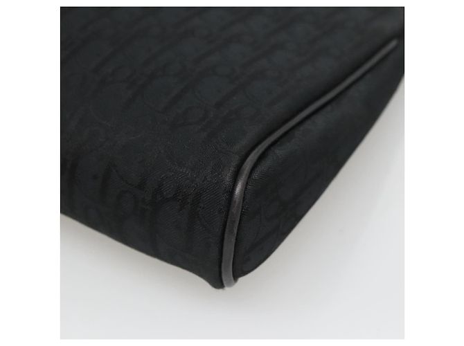 Borsa clutch in tela Trotter Christian Dior nera Auth ep10093 Nero - vista 15