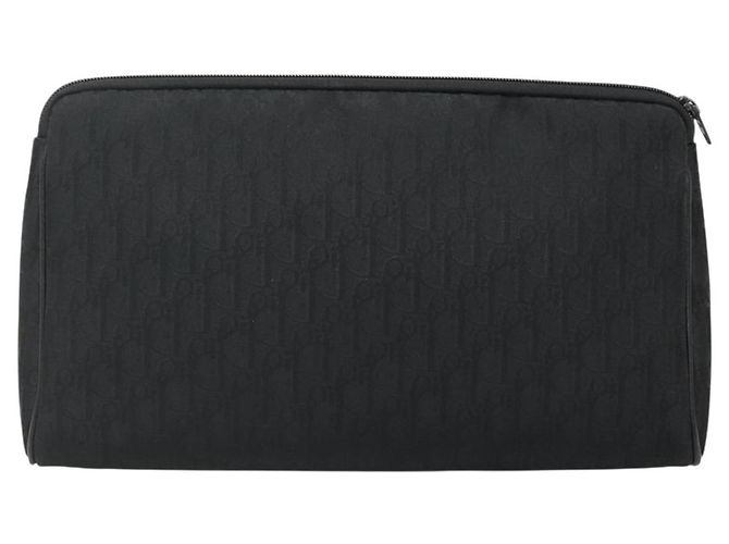 Borsa clutch in tela Trotter Christian Dior nera Auth ep10093 Nero - vista 2