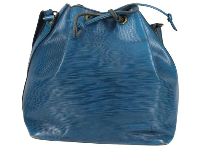 Noe LOUIS VUITTON Borsa a Spalla Petit Noé Epi Blu M44105 LV Auth 134536 - vista 13