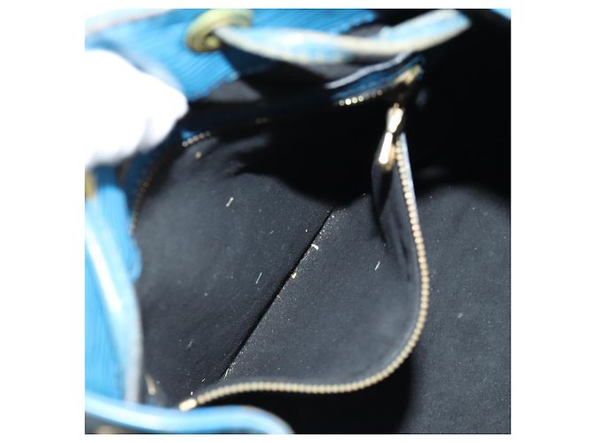 Noe LOUIS VUITTON Borsa a Spalla Petit Noé Epi Blu M44105 LV Auth 134536 - vista 23