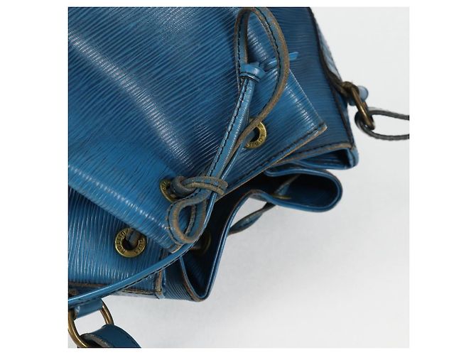 Noe LOUIS VUITTON Borsa a Spalla Petit Noé Epi Blu M44105 LV Auth 134536 - vista 7