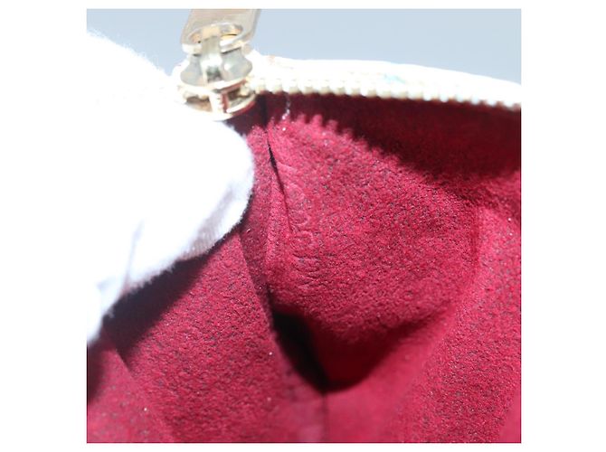 LOUIS VUITTON Pochette MM Monogram Multicolore Bianca M60028 LV Auth 136306 Bianco - vista 12