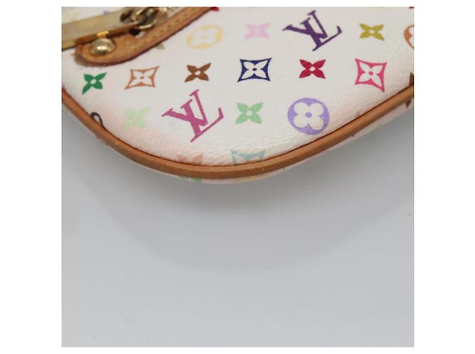 LOUIS VUITTON Pochette MM Monogram Multicolore Bianca M60028 LV Auth 136306 Bianco - vista 14