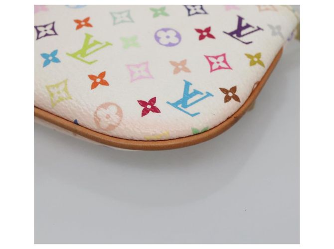 LOUIS VUITTON Pochette MM Monogram Multicolore Bianca M60028 LV Auth 136306 Bianco - vista 15