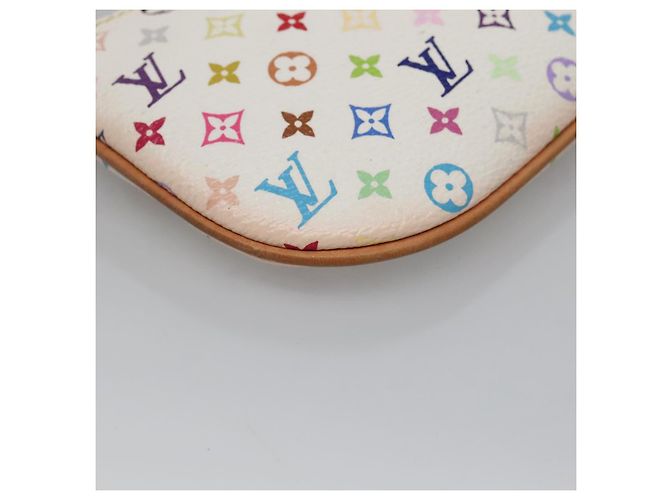LOUIS VUITTON Pochette MM Monogram Multicolore Bianca M60028 LV Auth 136306 Bianco - vista 16