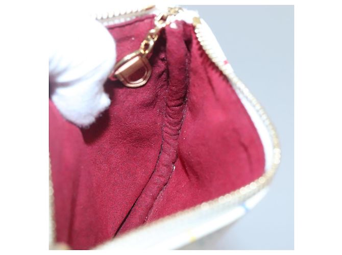 LOUIS VUITTON Pochette MM Monogram Multicolore Bianca M60028 LV Auth 136306 Bianco - vista 18