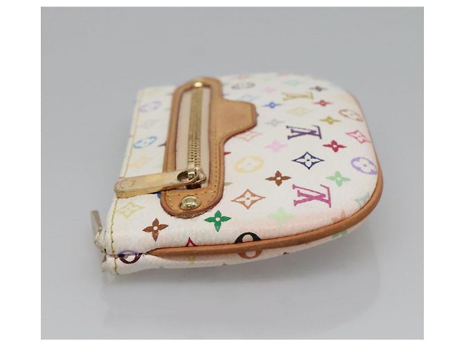 LOUIS VUITTON Pochette MM Monogram Multicolore Bianca M60028 LV Auth 136306 Bianco - vista 4