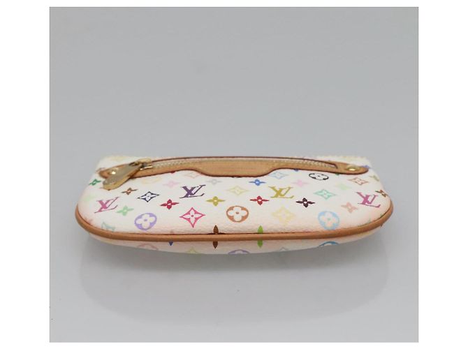LOUIS VUITTON Pochette MM Monogram Multicolore Bianca M60028 LV Auth 136306 Bianco - vista 6