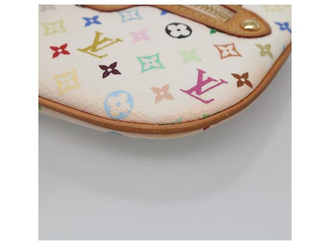 LOUIS VUITTON Pochette MM Monogram Multicolore Bianca M60028 LV Auth 136306 Bianco - vista 7
