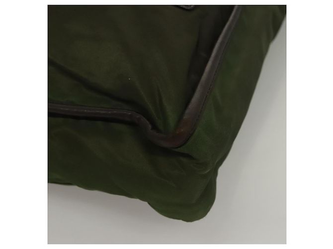 PRADA Tote Bag aus Nylon Khaki Silber authentisch bs27300 - Ansicht 15