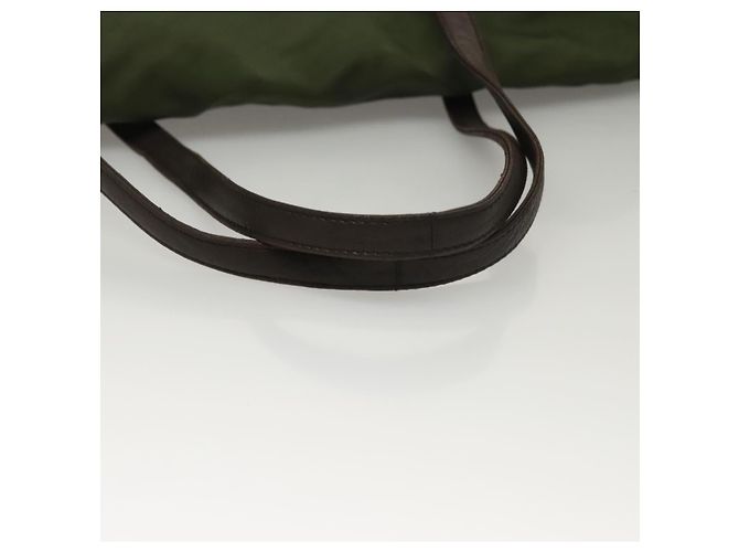 PRADA Tote Bag aus Nylon Khaki Silber authentisch bs27300 - Ansicht 7