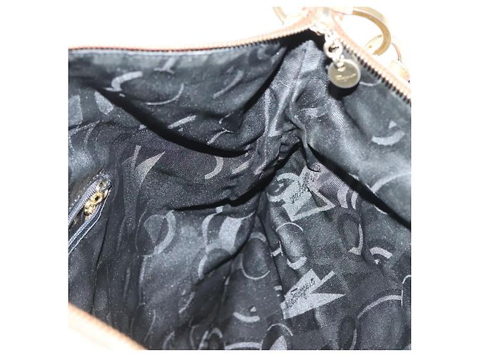 Borsa a Spalla Salvatore Ferragamo Nylon Verde Oro Auth sw1112 D'oro - vista 18