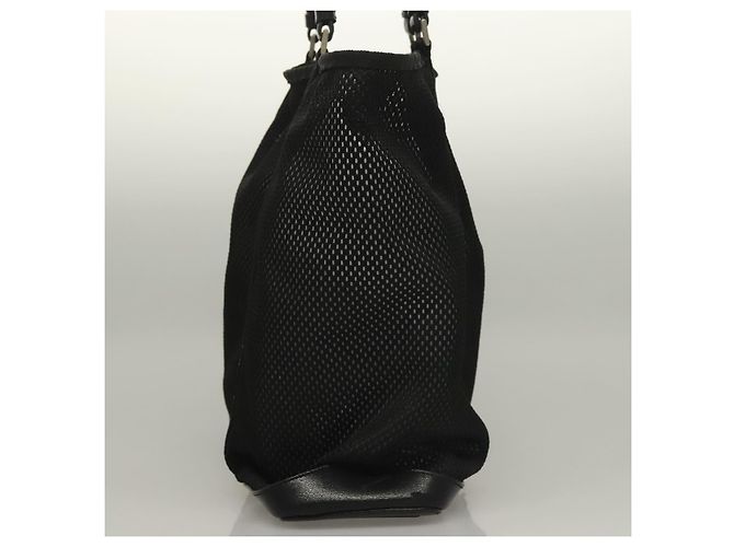 Prada Tote Bag aus schwarzem Nylon mit Silber authentisch bs28227 - Ansicht 3