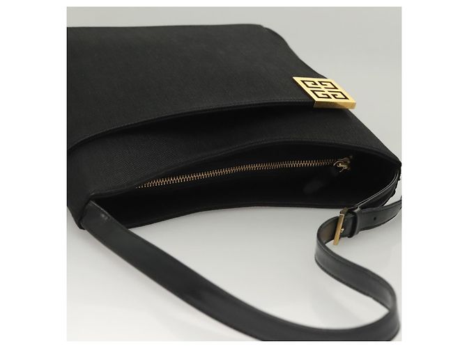 Borsa a Spalla GIVENCHY in Tela Nera e Oro Auth yk19066 Nero D'oro - vista 6