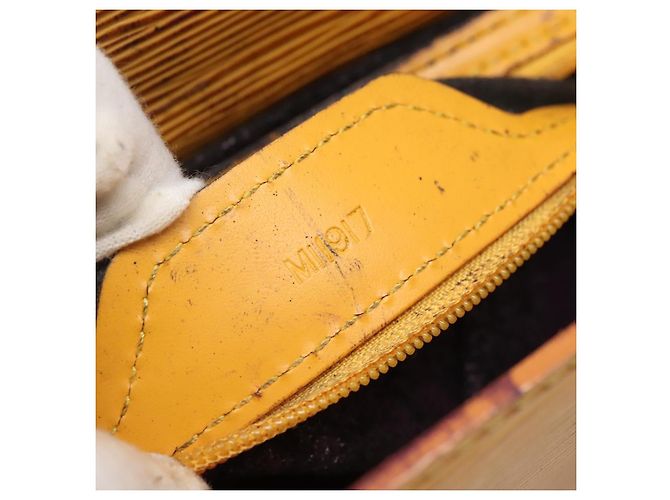 LOUIS VUITTON Borsa Sac Plat Epi Gialla M52079 LV Auth 135876 Giallo - vista 12