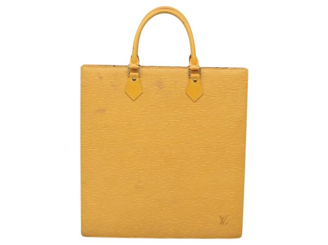 LOUIS VUITTON Borsa Sac Plat Epi Gialla M52079 LV Auth 135876 Giallo - vista 13
