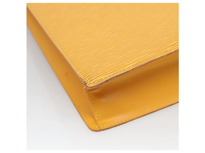 LOUIS VUITTON Borsa Sac Plat Epi Gialla M52079 LV Auth 135876 Giallo - vista 17
