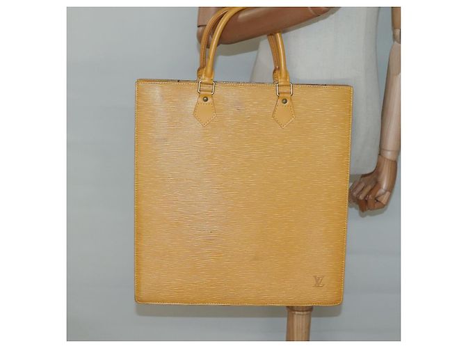 LOUIS VUITTON Borsa Sac Plat Epi Gialla M52079 LV Auth 135876 Giallo - vista 20