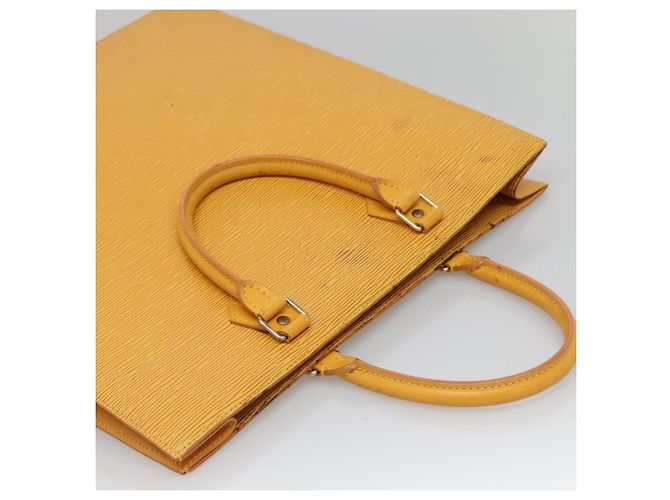 LOUIS VUITTON Borsa Sac Plat Epi Gialla M52079 LV Auth 135876 Giallo - vista 6