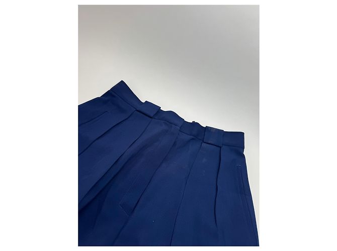 Vintage Dior Wool Pants Navy M Blue - view 3