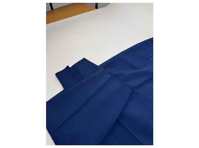 Vintage Dior Wool Pants Navy M Blue - view 4