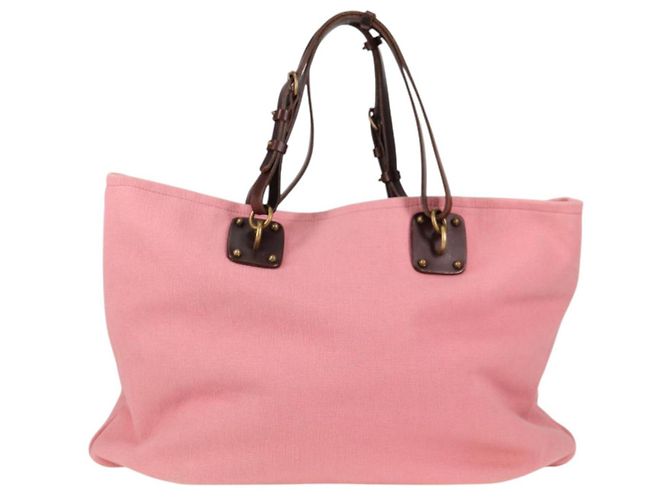 Autre Marque Borsa Tote in tela rosa e oro Auth bs28112 di BOTTEGA VENETA D'oro - vista 13