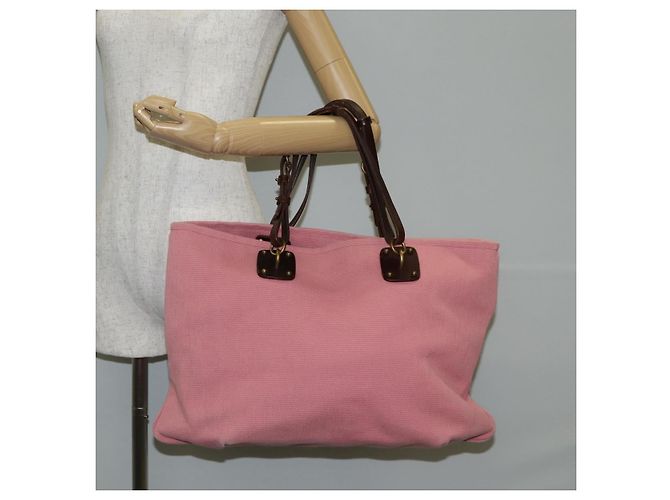 Autre Marque Borsa Tote in tela rosa e oro Auth bs28112 di BOTTEGA VENETA D'oro - vista 19