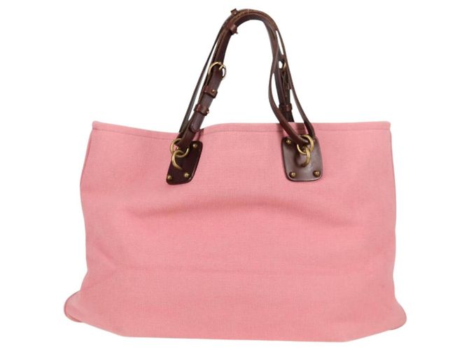 Autre Marque Borsa Tote in tela rosa e oro Auth bs28112 di BOTTEGA VENETA D'oro - vista 2