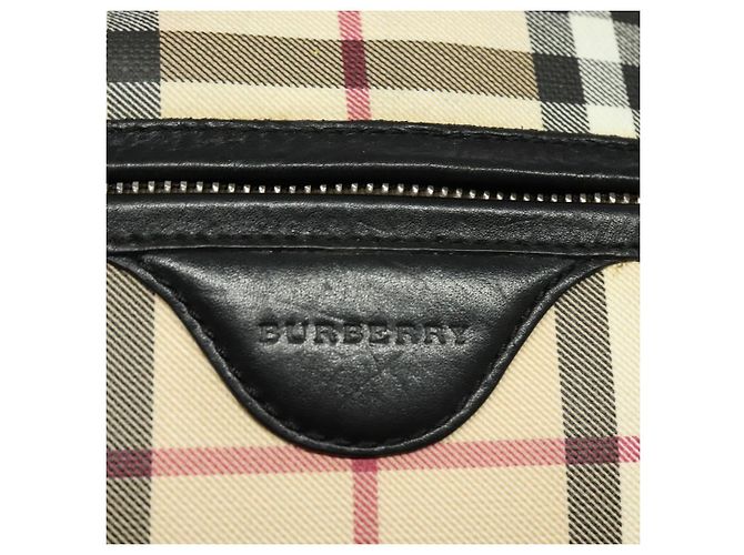 Borsa a spalla Nova Check in PVC beige Auth 133569 di BURBERRY - vista 10