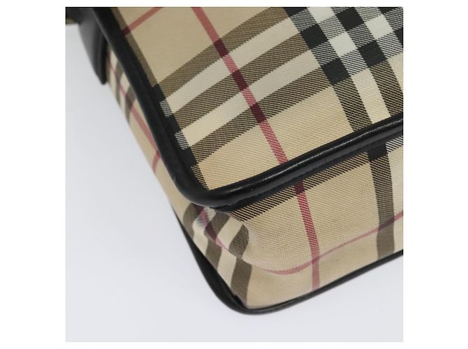 Borsa a spalla Nova Check in PVC beige Auth 133569 di BURBERRY - vista 15